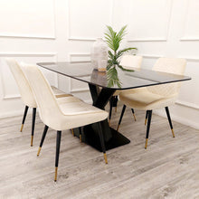PROMO Apollo 1.6 Black Dining Table with Black Sintered Stone
