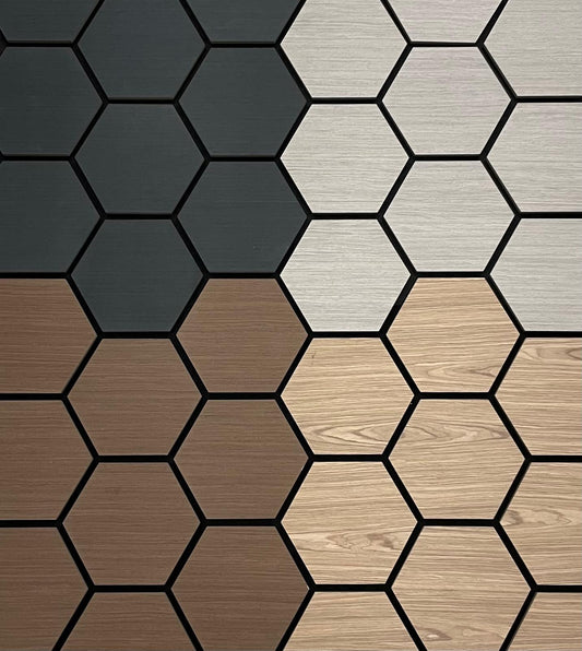 PROMO Hexagon Wood Acoustic Wall Panels