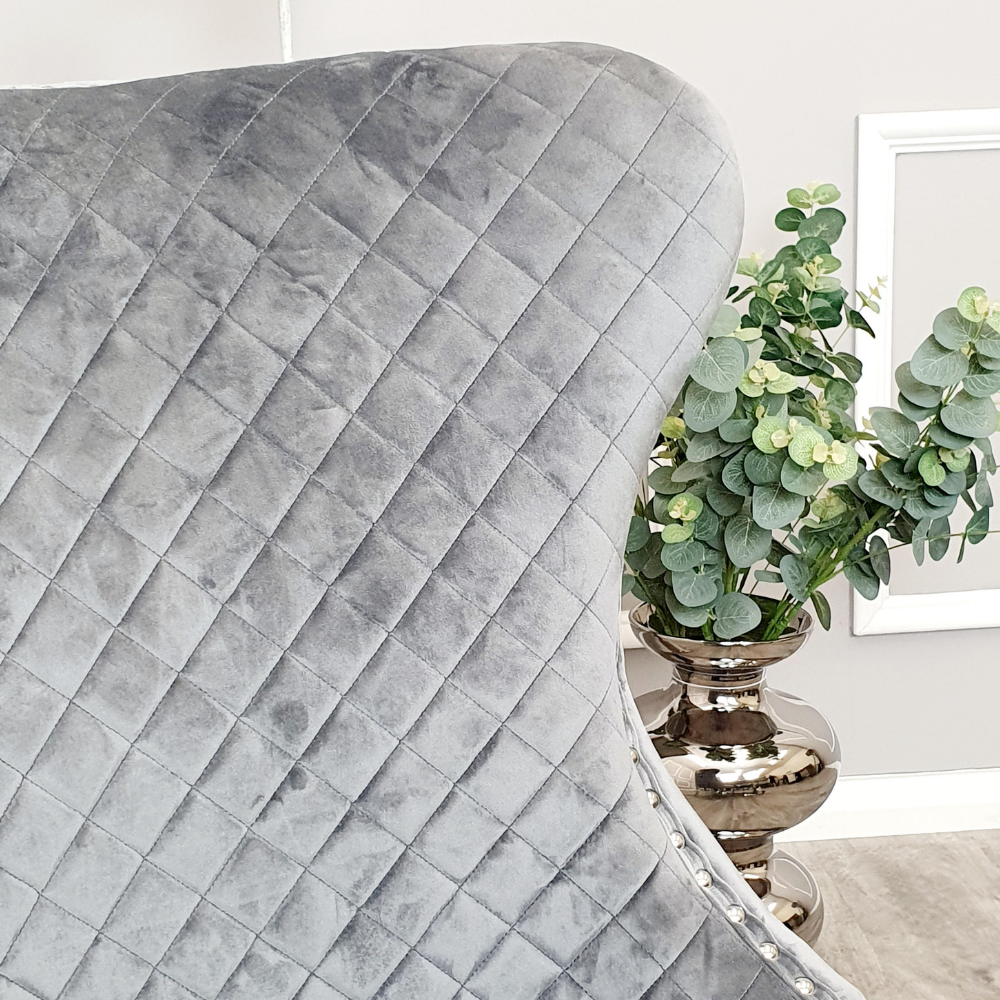 Chelsea Dining Chair ALL COLOURS with Lion Knocker Buttoned Back