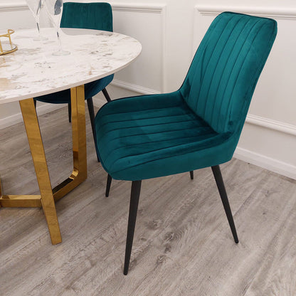 PROMO 4 x Dido Dining Chairs in Teal