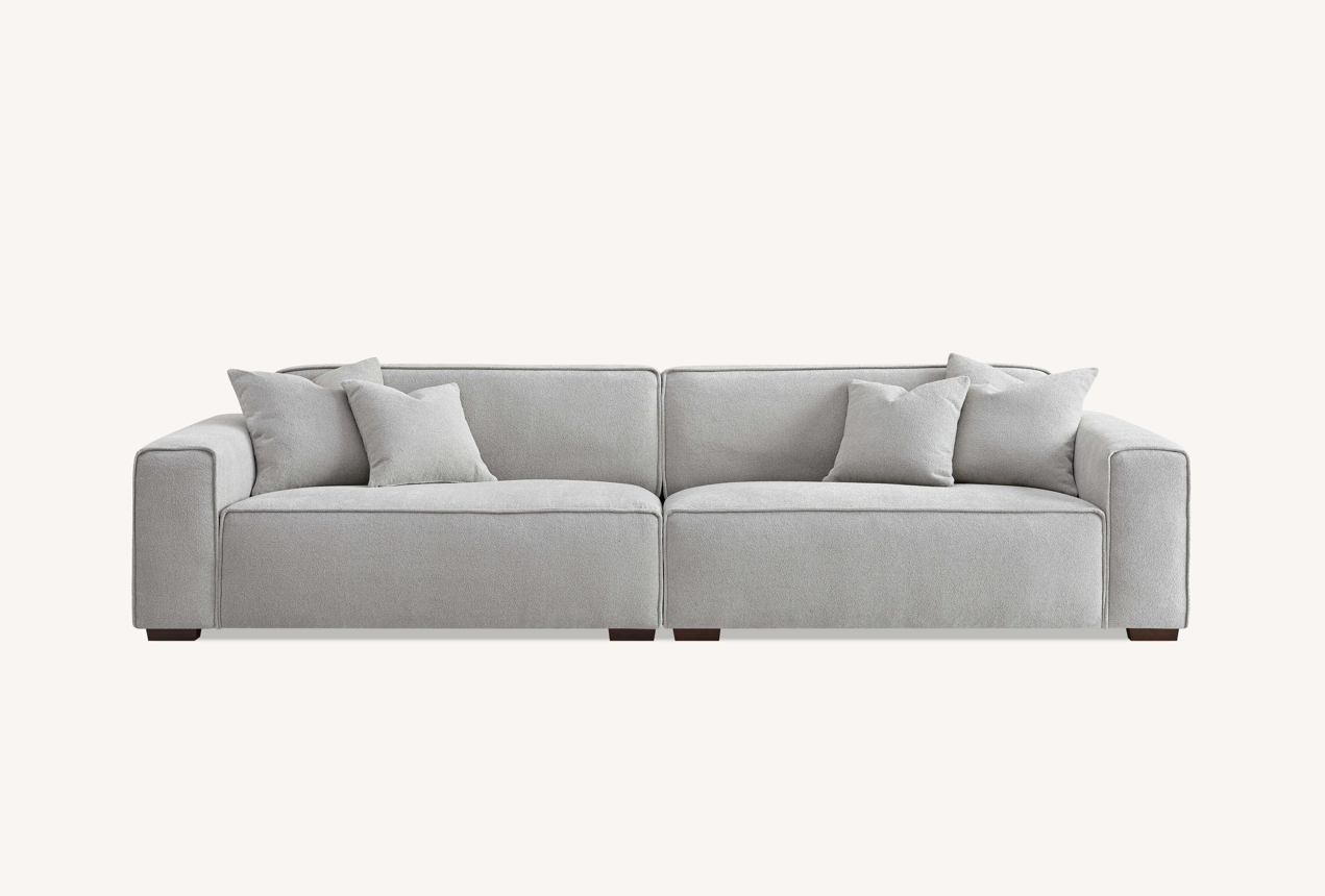 Aluxo Dakota Sofa Range in Pebble Boucle