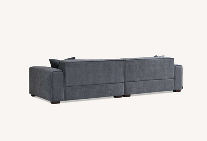 Aluxo Dakota Sofa Range in Charcoal Boucle