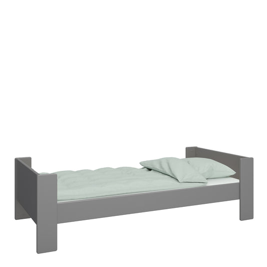 Steens for Kids Single Bed, Includes - Under Bed Drawer Section 2 Drawers in Folkestone Grey