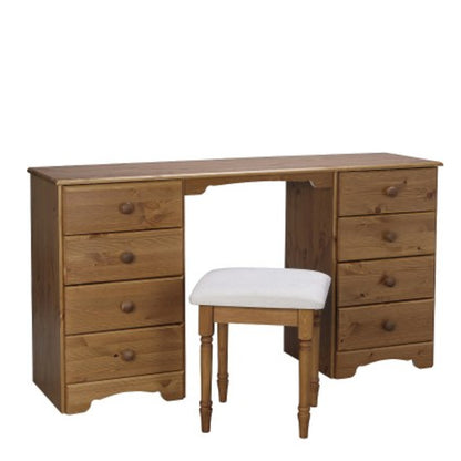 Nordic Dressing Table 4+4 Drawers + chair, Cherry