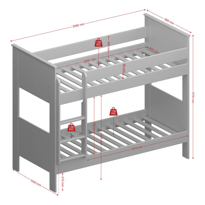 Alba Bunk Bed White