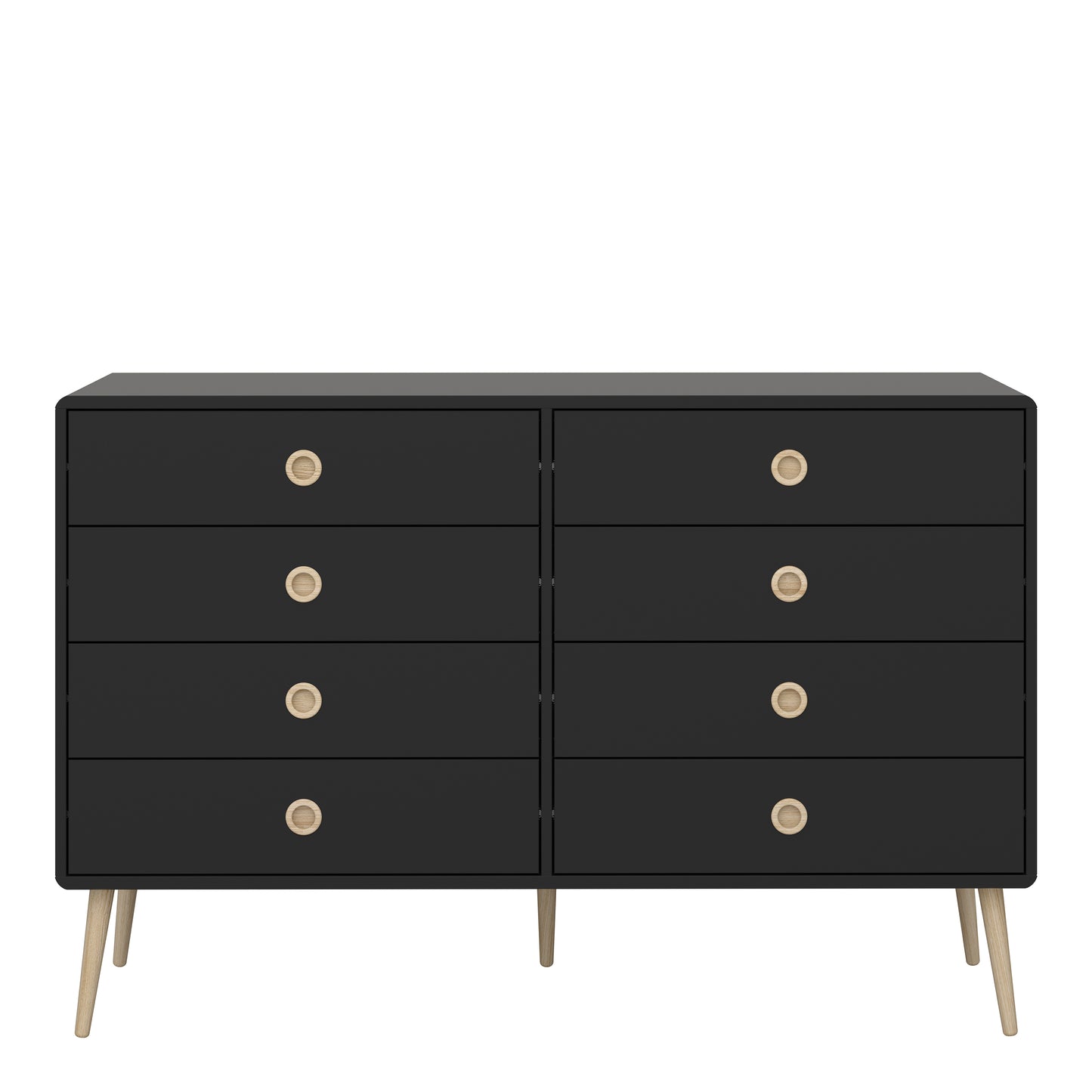 Softline 4 + 4 Wide Chest Black Painted