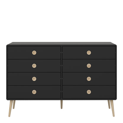 Softline 4 + 4 Wide Chest Black Painted