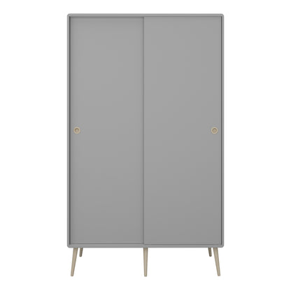 Softline Sliding 2 Dr Wardrobe Grey