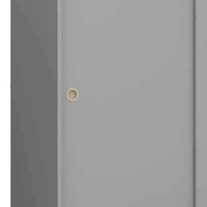 Softline Sliding 2 Dr Wardrobe Grey