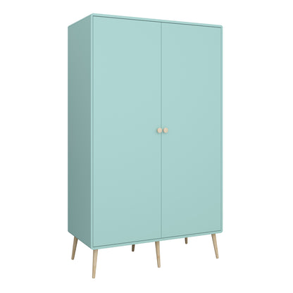 Gaia Wardrobe 2 Doors in Cool Mint