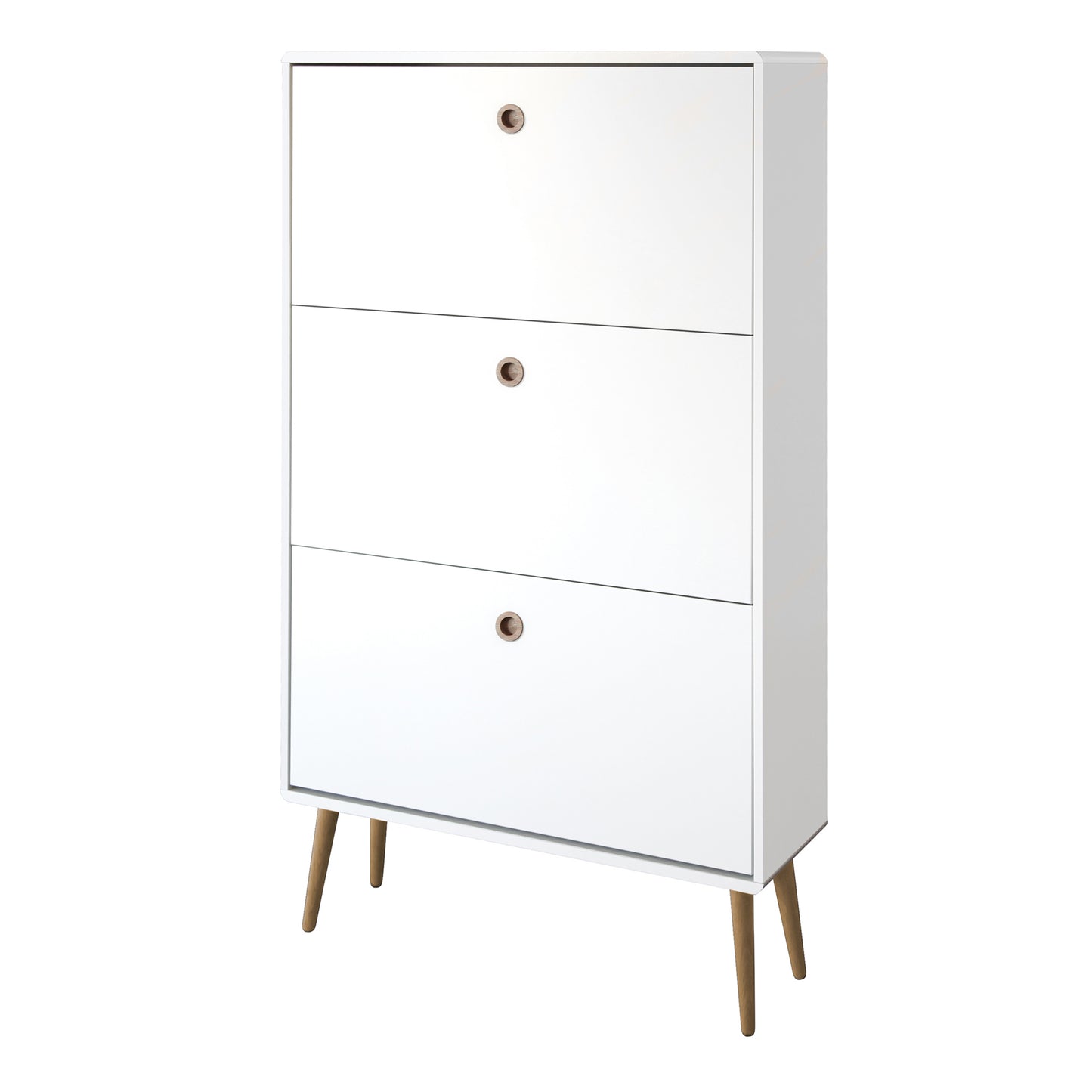 Softline Shoe Cabinet 3 Folding Doors, White 050