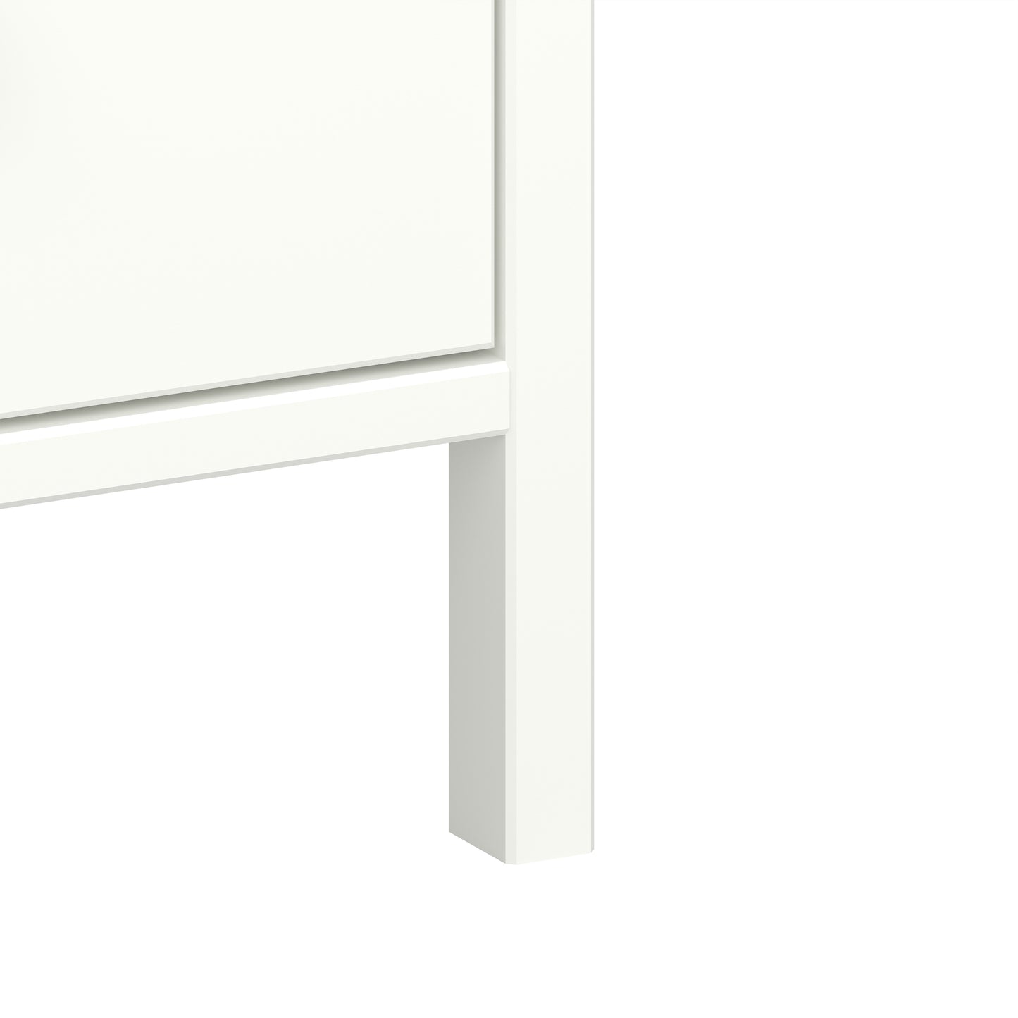 Tromso 1 Mirror Door + 1 Drawer Wardrobe White 050