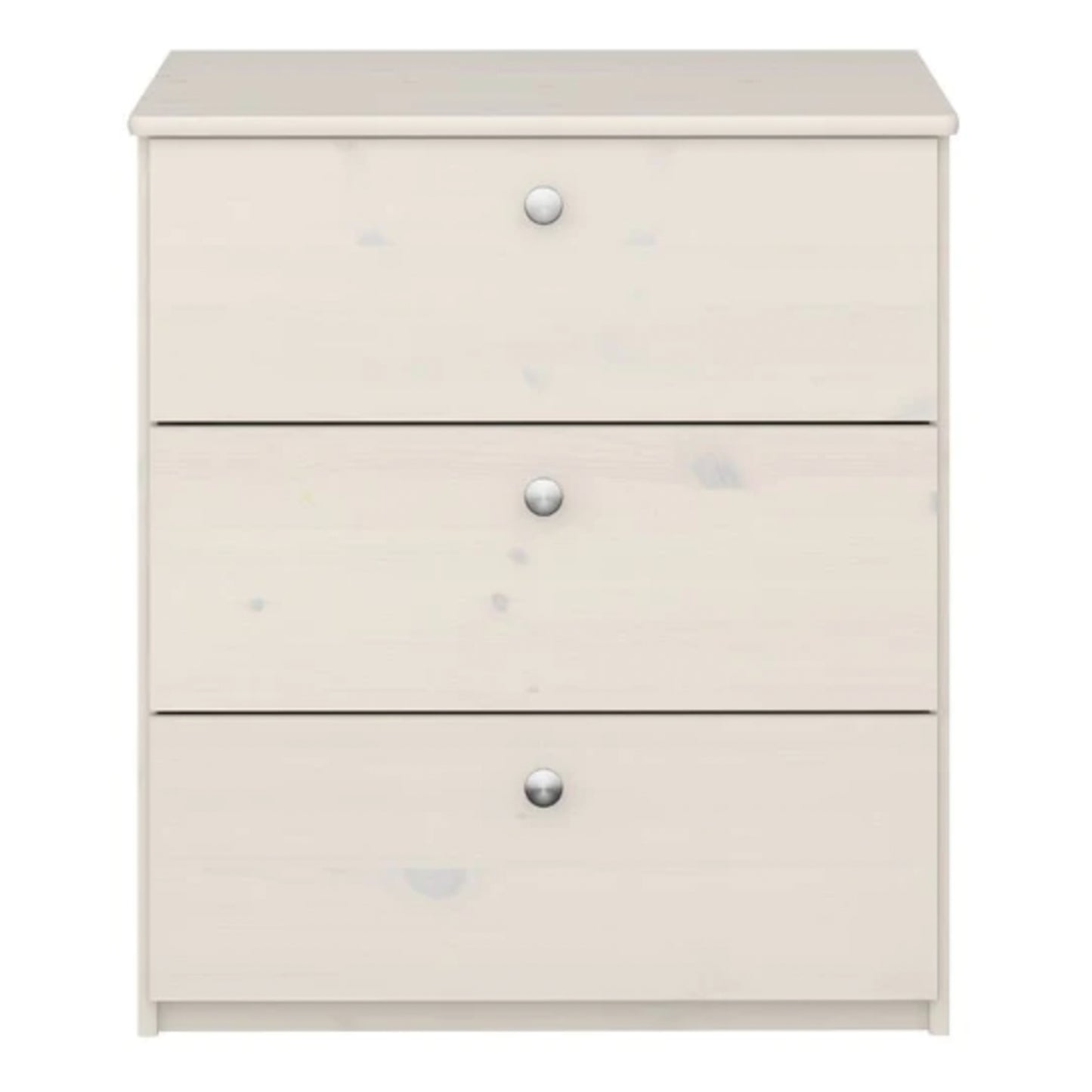 Memphis Chest of Drawers 3 Drawers in Whitewash