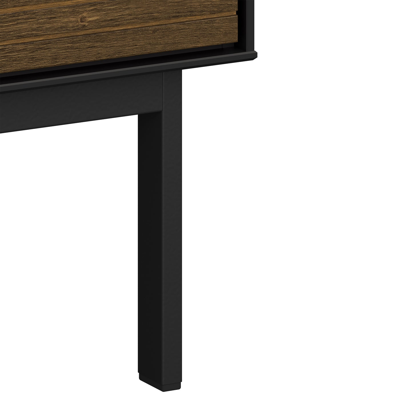 Soma TV Table 3 Doors, Granulated Black Brushed espresso