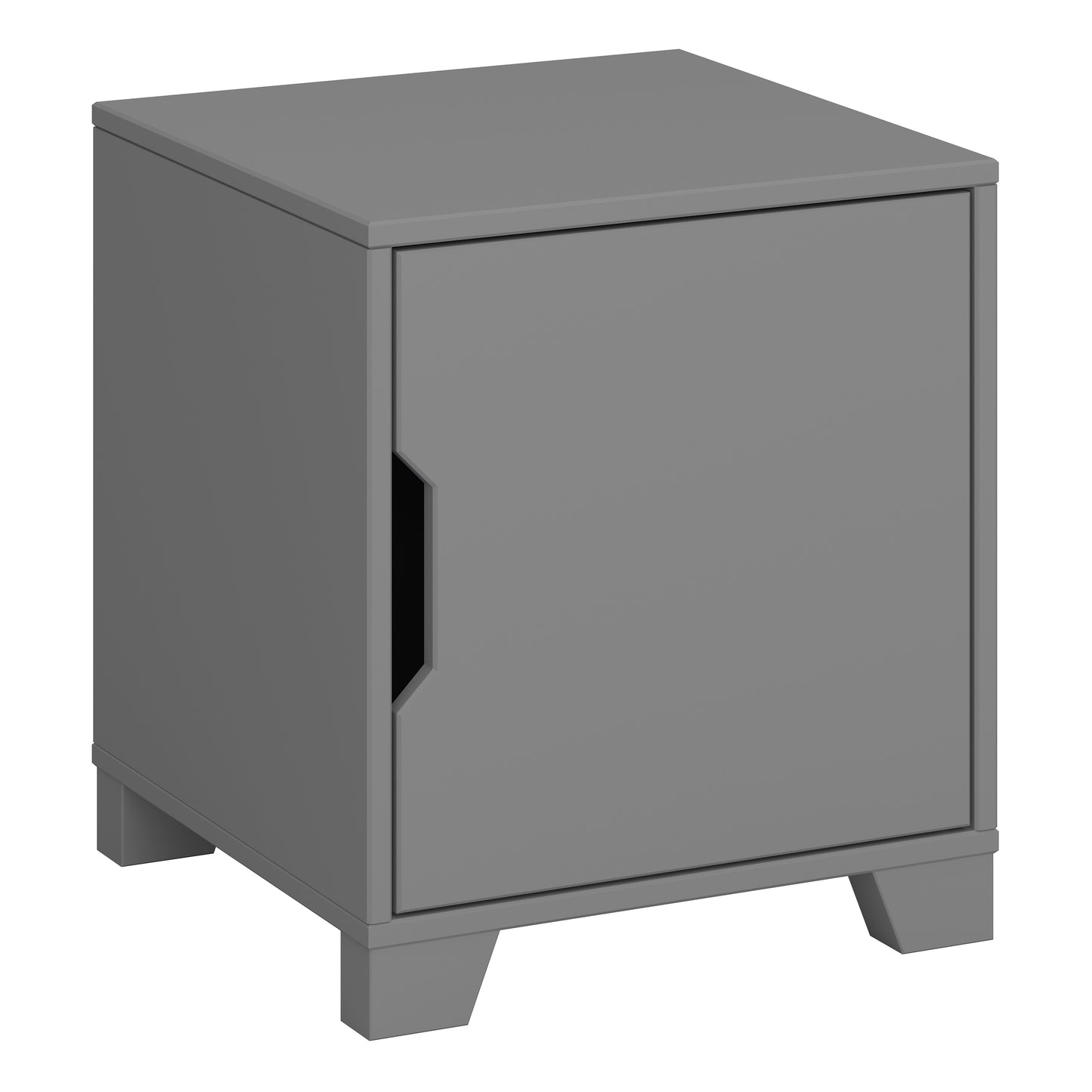 Loke Bedside Table 1 Door in Folkestone Grey