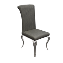 Nicole Dining Chair ALL COLOURS with Plain Back, Line Cross Stitch