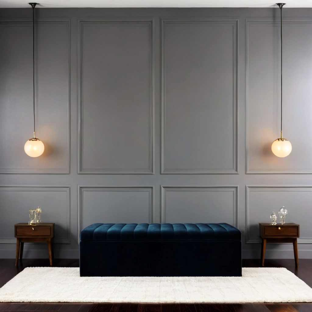 Como Quilted Storage Bench