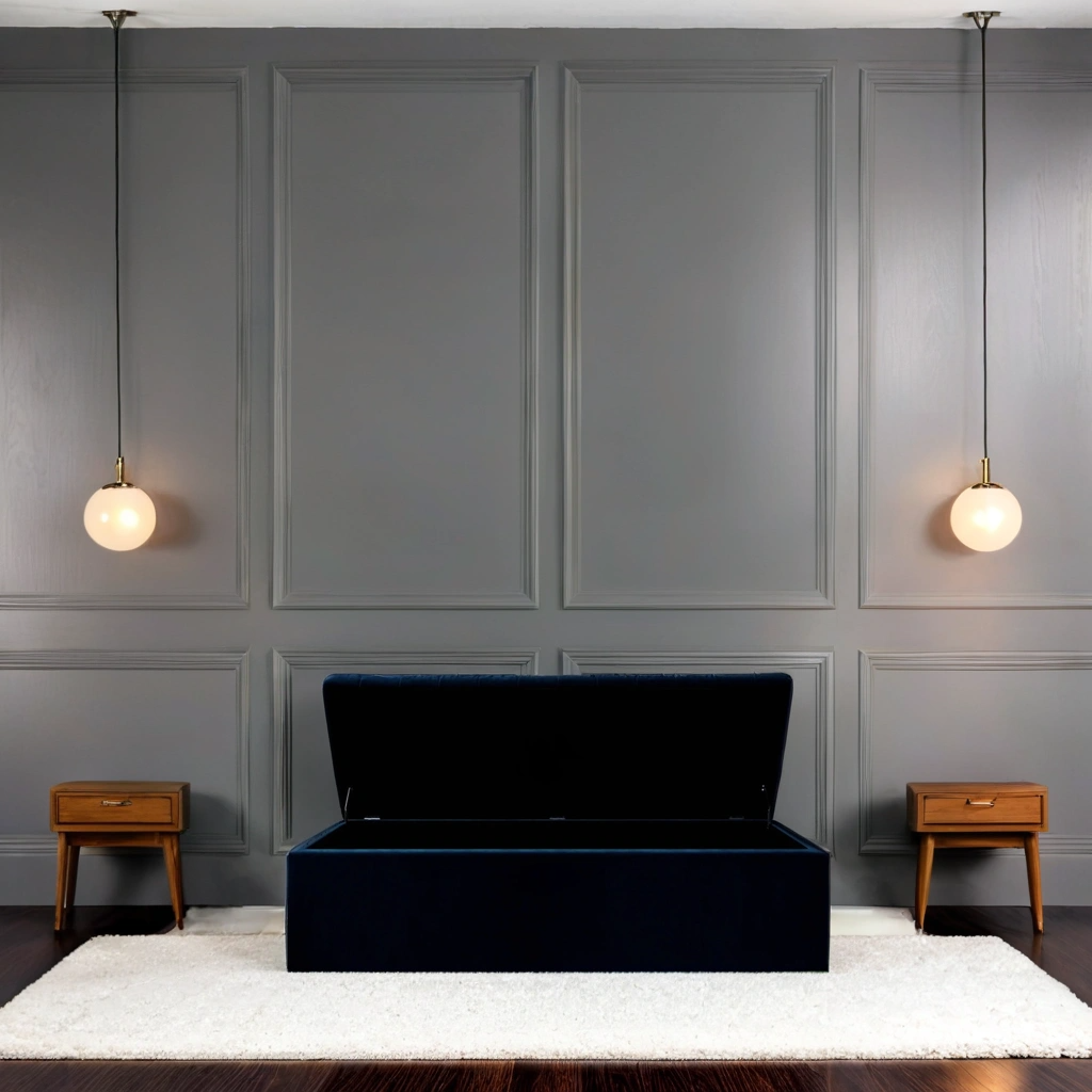 Como Quilted Storage Bench