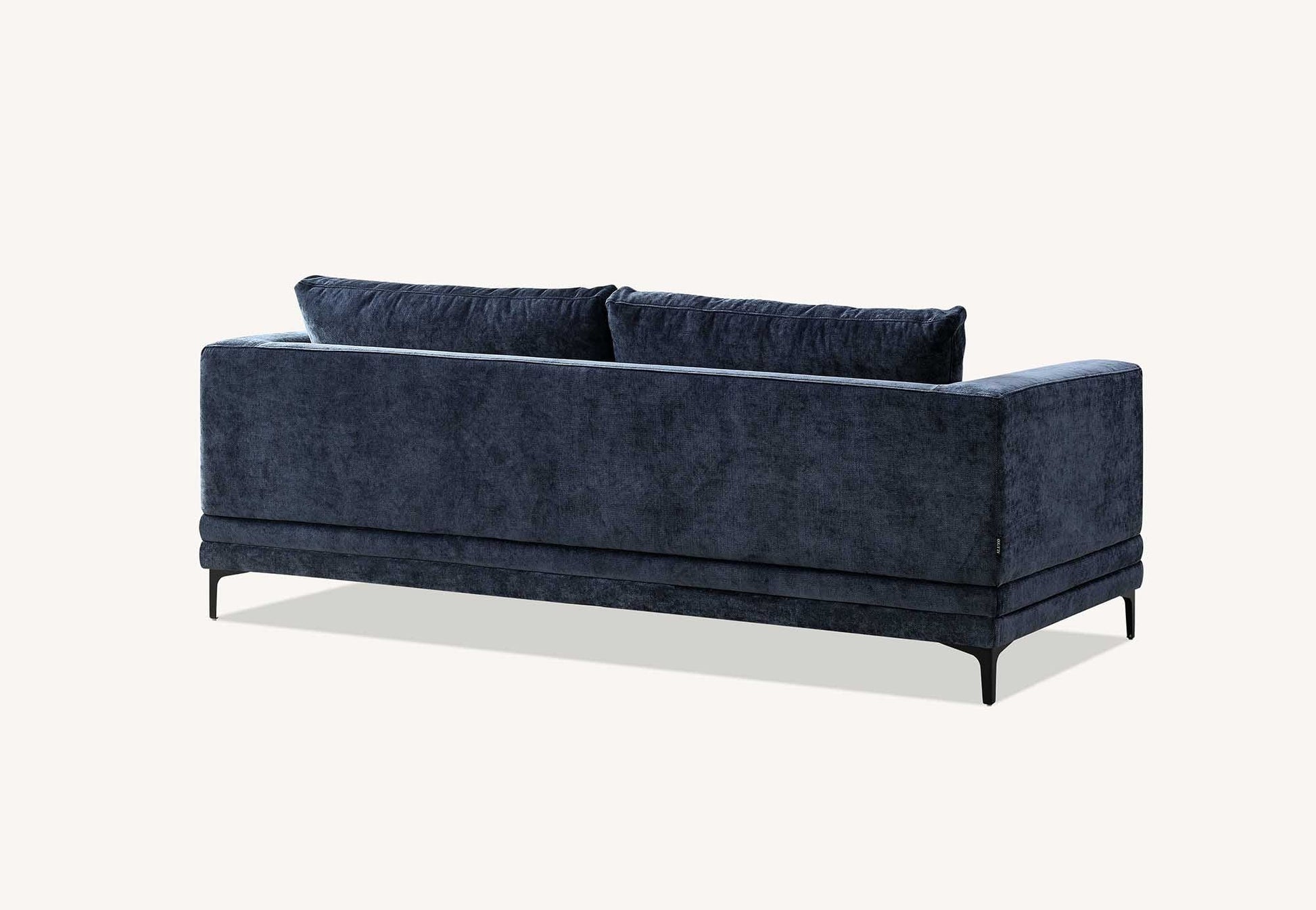 Aluxo Lenox Sofa Range in Aegean Blue Velvet