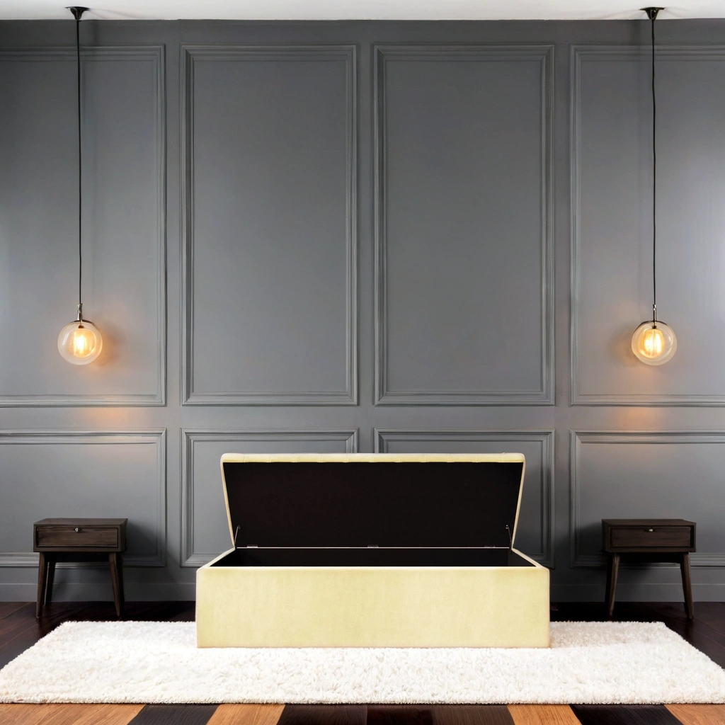 Como Quilted Storage Bench