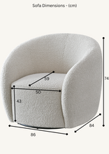 Aluxo Nolita Boucle Accent Chair