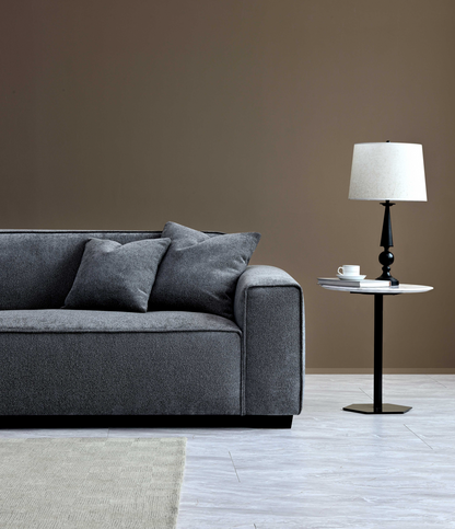 Aluxo Dakota Sofa Range in Charcoal Boucle