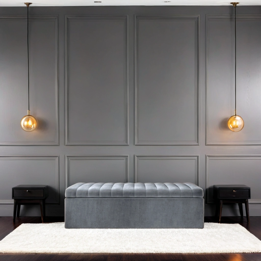 Como Quilted Storage Bench