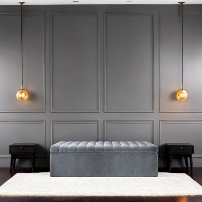 Como Quilted Storage Bench