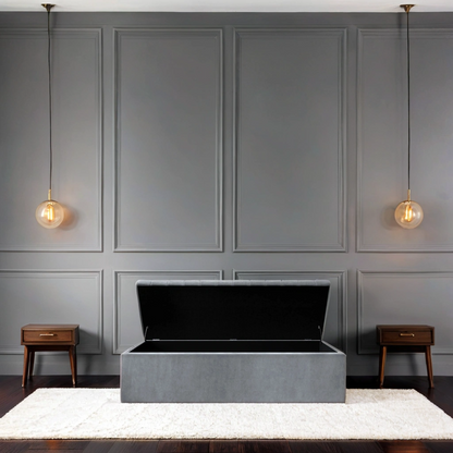 Como Quilted Storage Bench