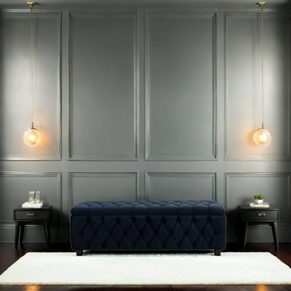 Windsor Diamond Tufted Ottoman – Chesterfield Edition