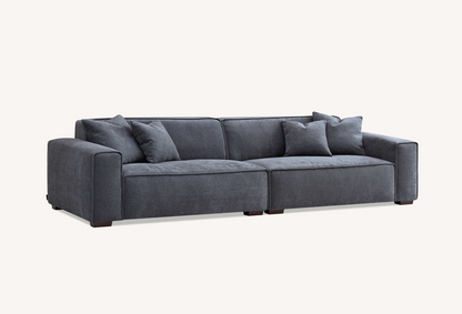 Aluxo Dakota Sofa Range in Charcoal Boucle