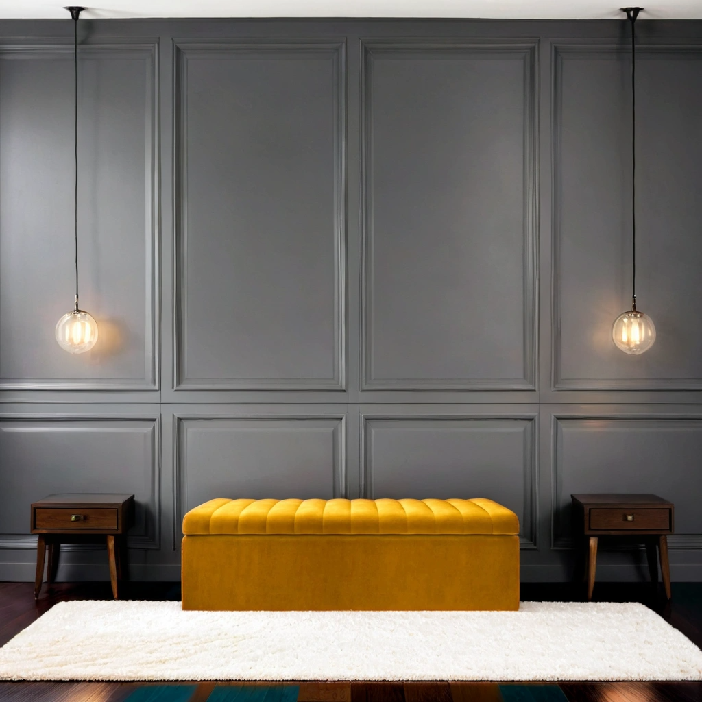 Como Quilted Storage Bench