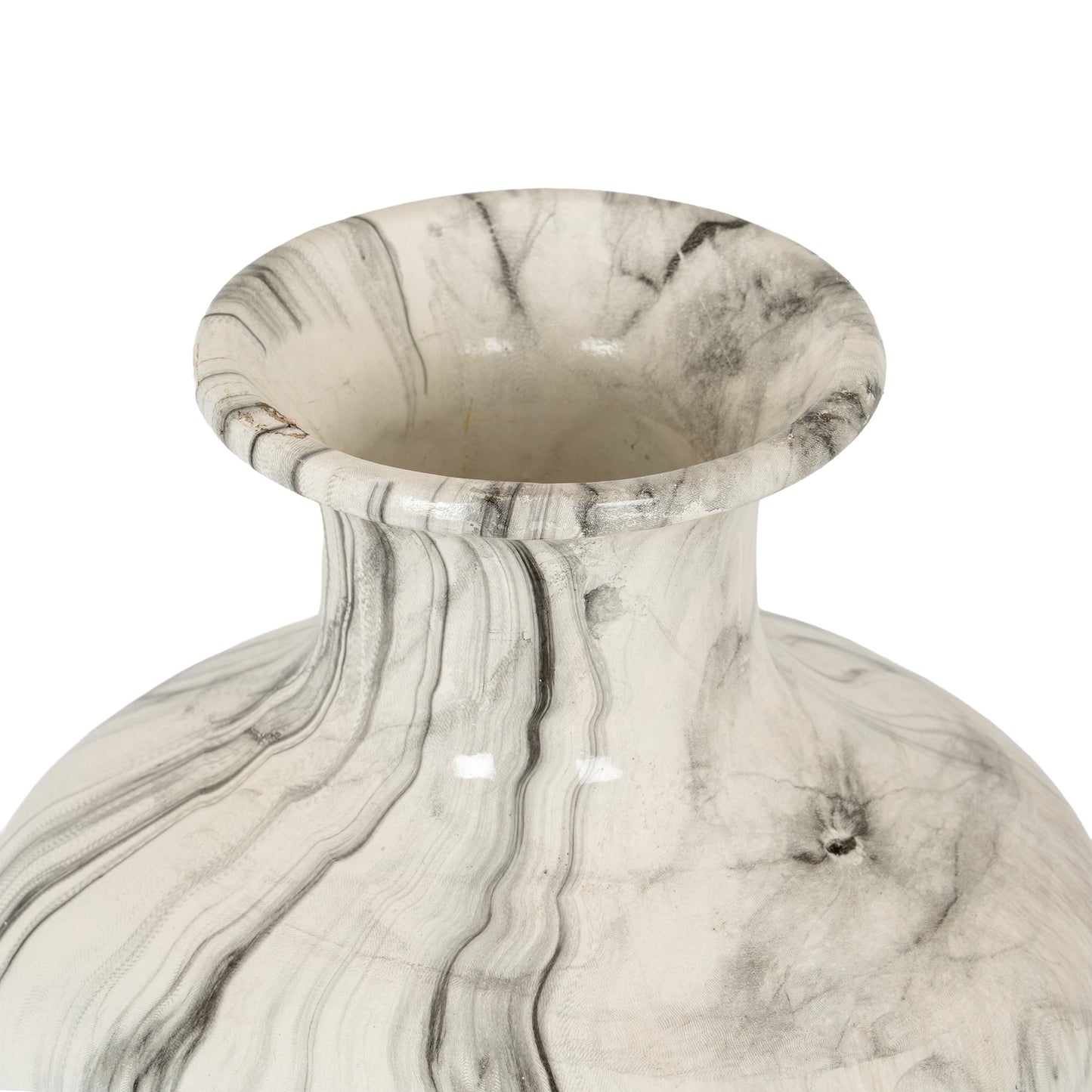 Marble Squat Vase
