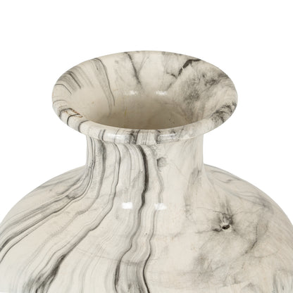 Marble Squat Vase