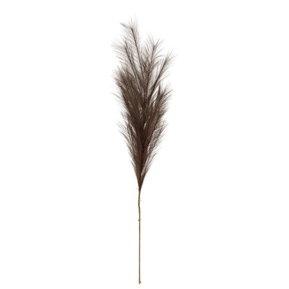 Grey Faux Pampas Grass Stem