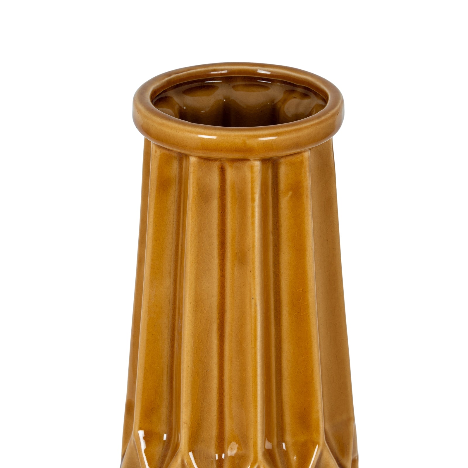Seville Collection Tall Ochre Vase