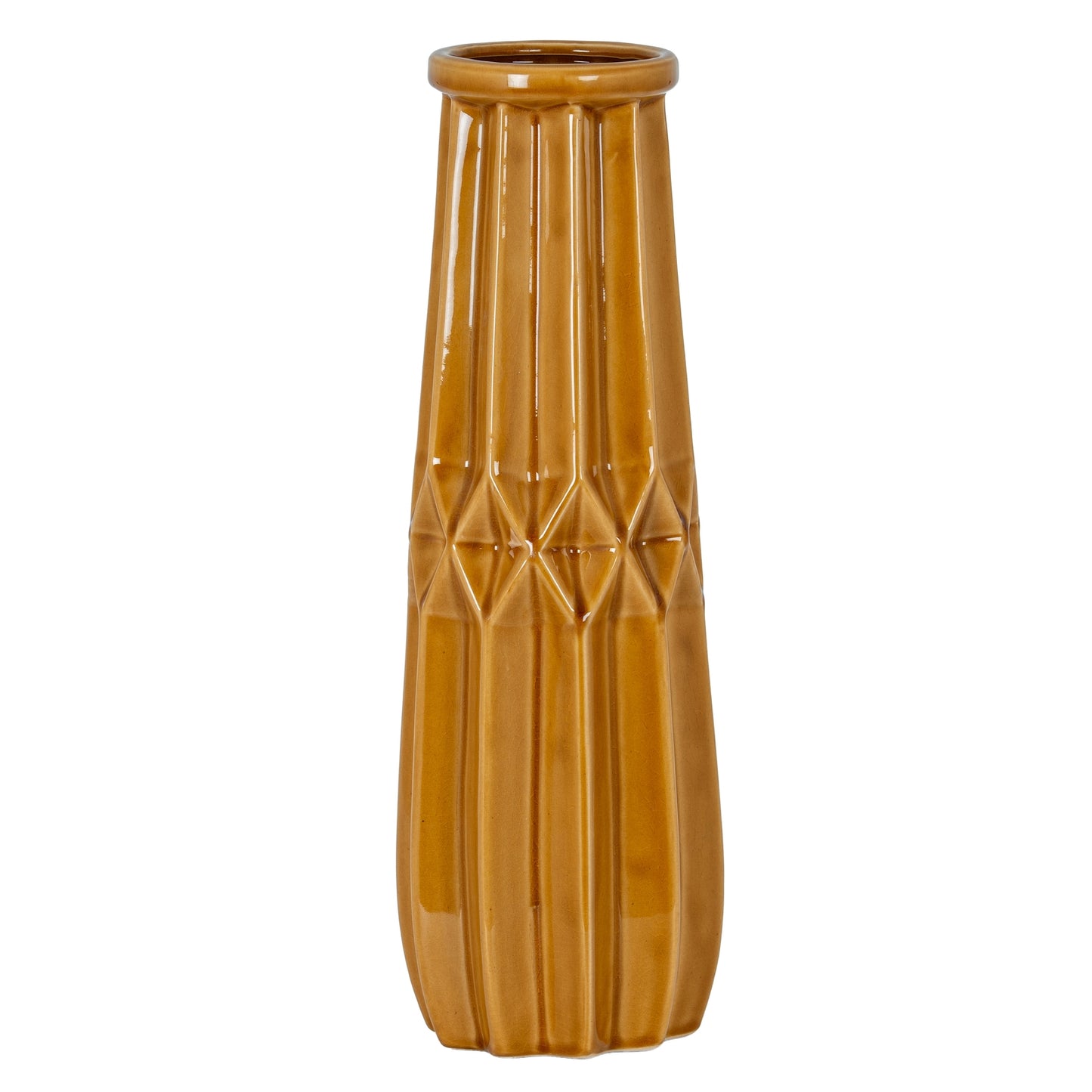 Seville Collection Tall Ochre Vase