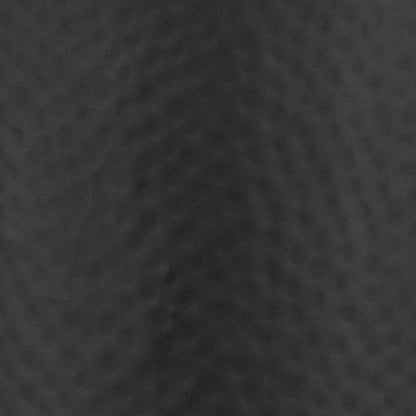 Matt Black Large Hammered Vase With Lid