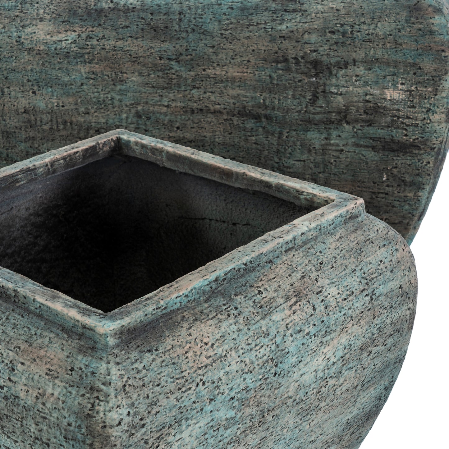 Verdan Square Drum Set Of 2 Planters