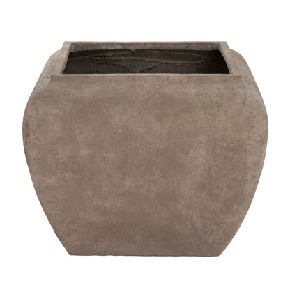 Umber Square Drum Set Of 2 Planters