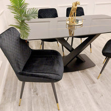 PROMO Apollo 1.6 Black Dining Table with Black Sintered Stone