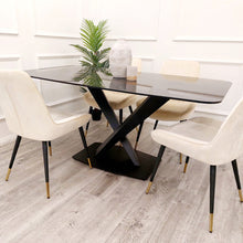 PROMO Apollo 1.6 Black Dining Table with Black Sintered Stone