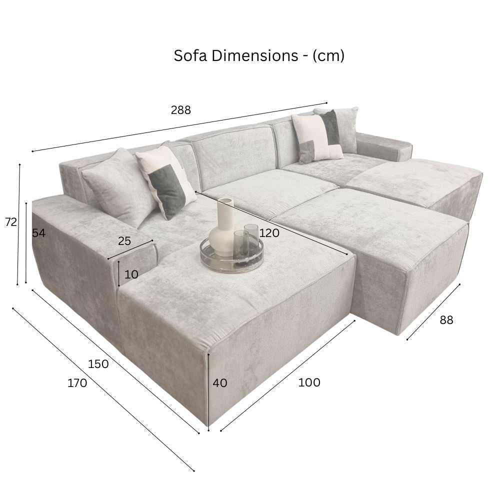 Atlanta Modular Sofa - U Shape Combination