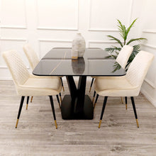 PROMO Apollo 1.6 Black Dining Table with Black Sintered Stone