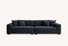 Aluxo Dakota Sofa Range Chaise in Midnight Boucle