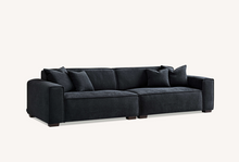 Aluxo Dakota Sofa Range Chaise in Midnight Boucle