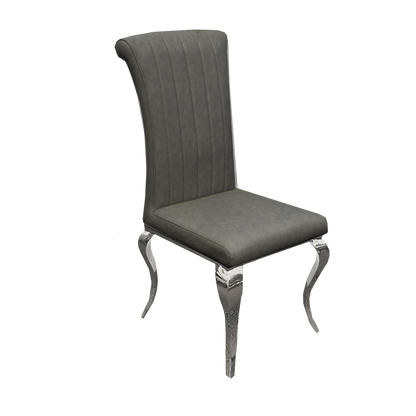 Nicole Dining Chair ALL COLOURS with Plain Back, Line Cross Stitch