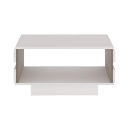 Chelsea Small Designer coffee table in White with Oak Trim