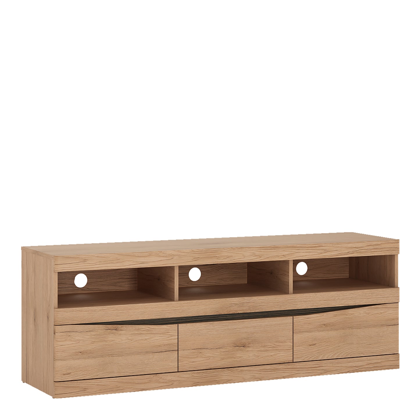 Kensington Wide 3 drawer TV unit  in Oak