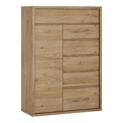 Shetland 1 Door 6 drawer cupboard